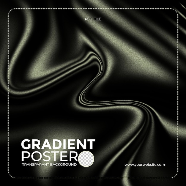 Elegantes gradientes Poster mit durchsichtigem Hintergrund