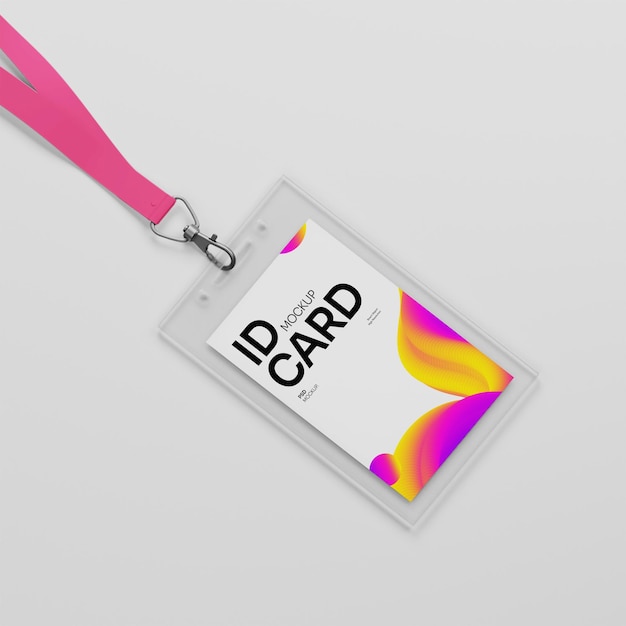 Elegantes ID-Karten-Mockup