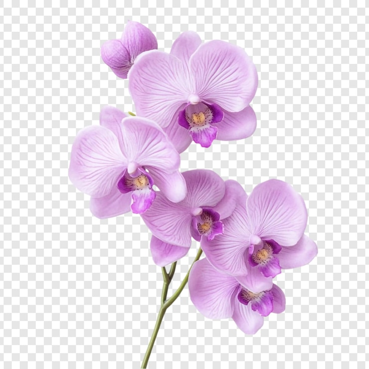 PSD las elegantes orquídeas de lavanda un estudio de cerca