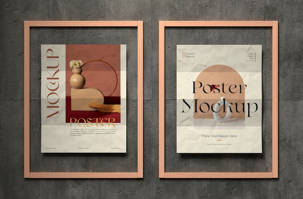 Elegantes plakatrahmen-designmodell