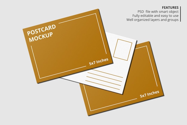 Elegantes Postkartenmodell-Design