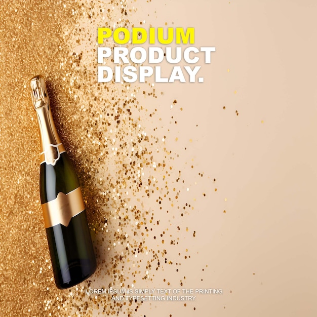 Elegantes und luxuriöses Produktpräsentationsmodell auf der Podiumsbühne für die Präsentation von Showprodukten
