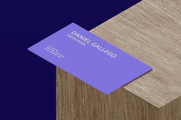 Elegantes visitenkarten-branding-mockup