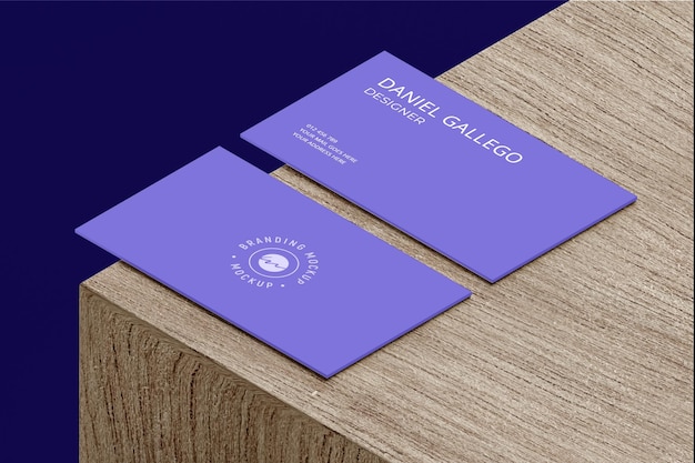 Elegantes visitenkarten-branding-mockup