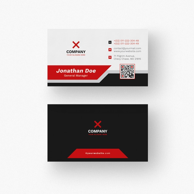 elegantes Visitenkartenmodell
