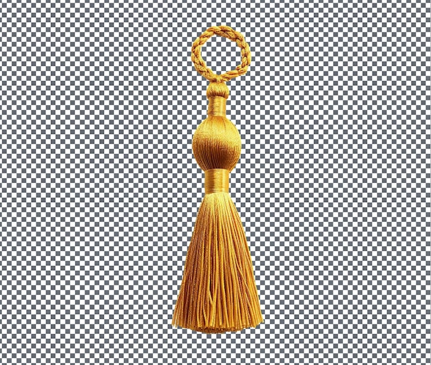 Eleganza Tassel dorato isolato su sfondo trasparente