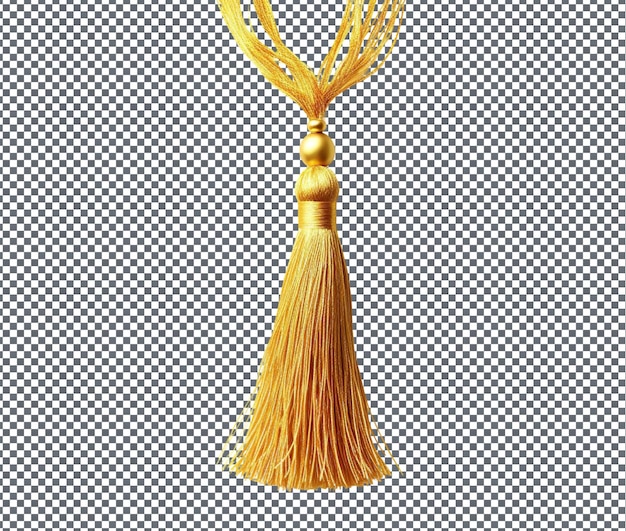 Eleganza Tassel dorato isolato su sfondo trasparente