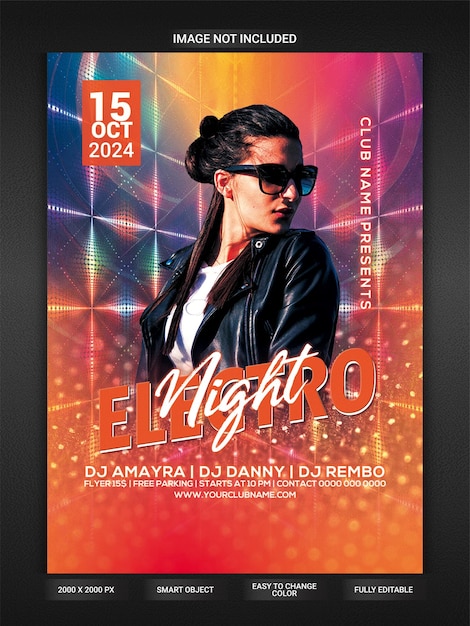 Elektro-club-nachtparty-flyer