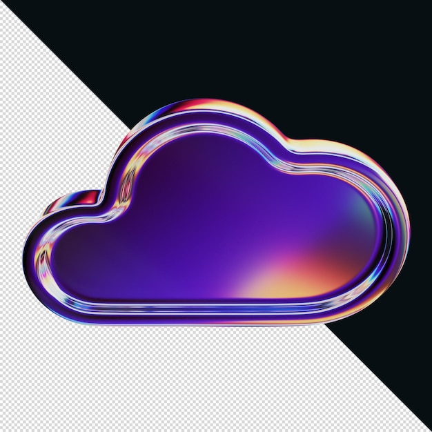 élément 3D à effet chrome pour l'impression ou le web
