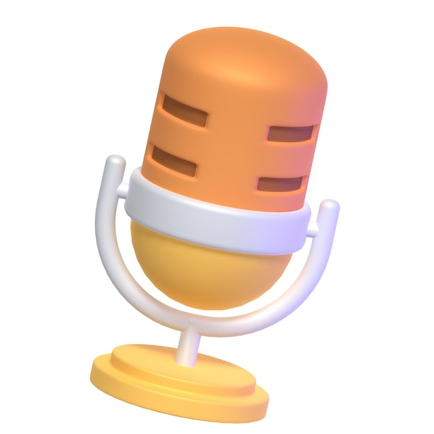 Élément 3d De Microphone