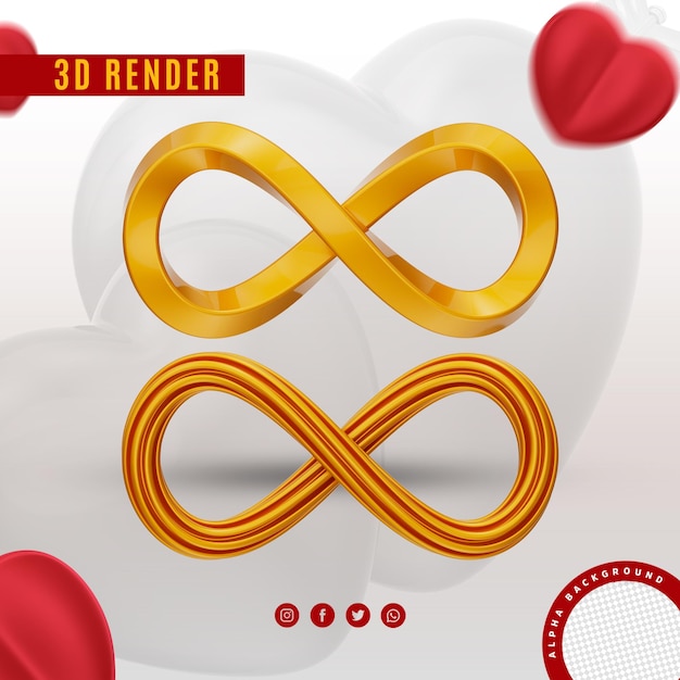 élément 3d de la saint valentin pour les entreprises