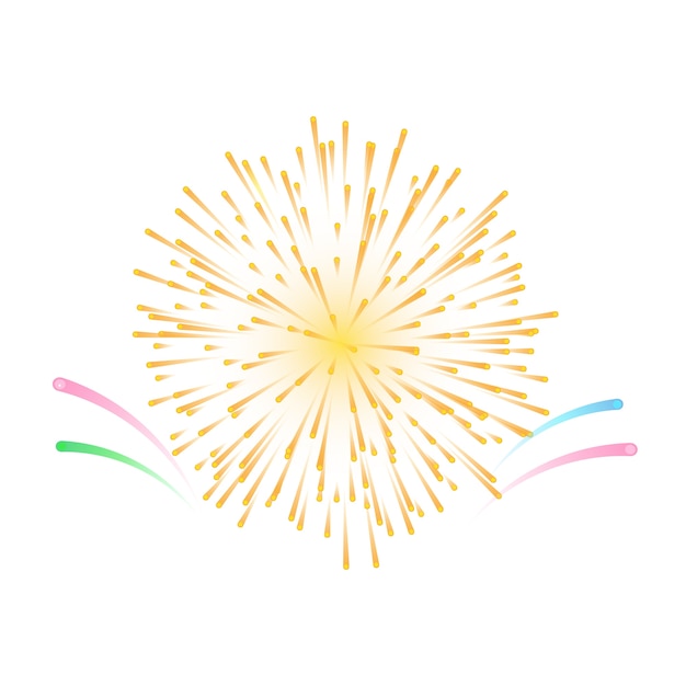 Élément de feux d'artifice isolé