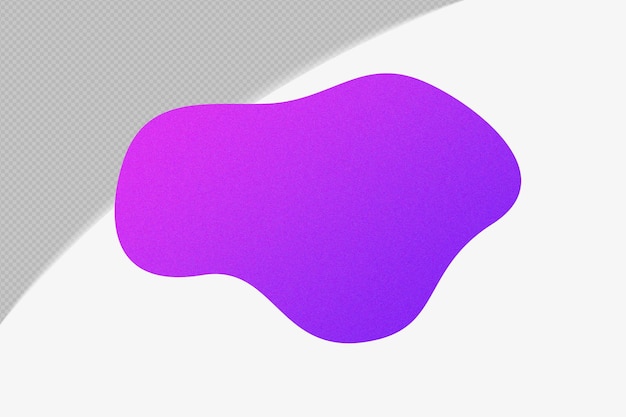 PSD Élément de gradient de forme abstraite avec modèle de couleur violette psd png design