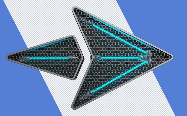 Élément De Grads 3d Triangle Néon Pour La Composition