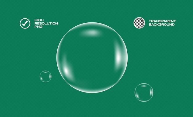 Élément graphique PNG d'arrière-plan transparent isolé par des bulles