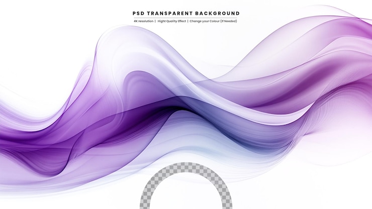 PSD élément d'onde avec des lignes de gradient colorées abstraites pour le site web