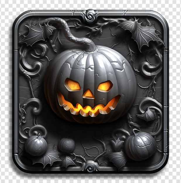 elementi di decorazione 3d con il concetto di halloween felice