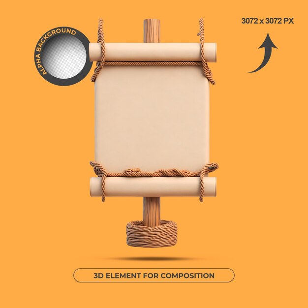 ELEMENTO 3D BASE DE TEXTO DE ALTA CALIDAD PARA COMPOSICIÓN