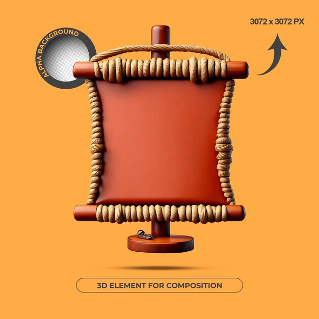 ELEMENTO 3D BASE DE TEXTO DE ALTA CALIDAD PARA COMPOSICIÓN