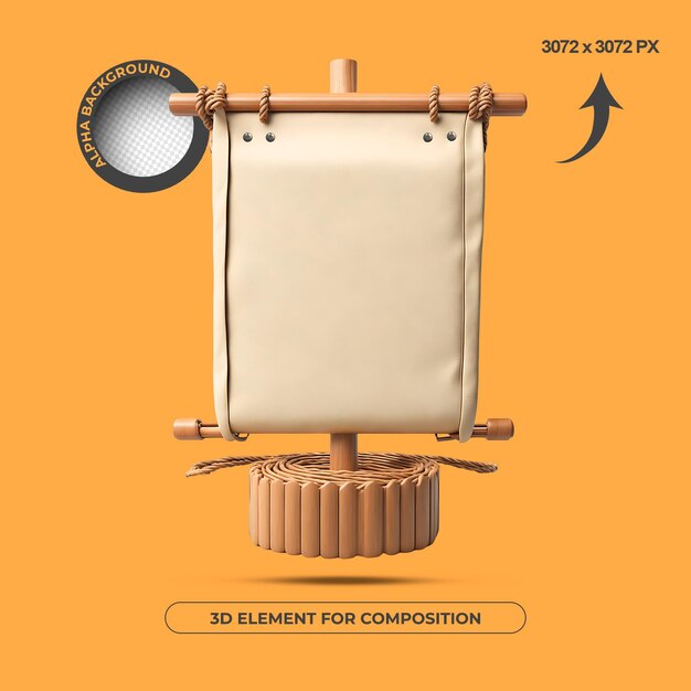 ELEMENTO 3D BASE DE TEXTO DE ALTA CALIDAD PARA COMPOSICIÓN