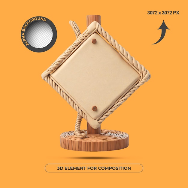 ELEMENTO 3D BASE DE TEXTO DE ALTA CALIDAD PARA COMPOSICIÓN