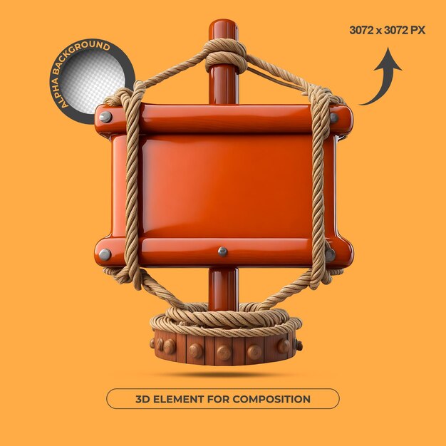 ELEMENTO 3D BASE DE TEXTO DE ALTA CALIDAD PARA COMPOSICIÓN