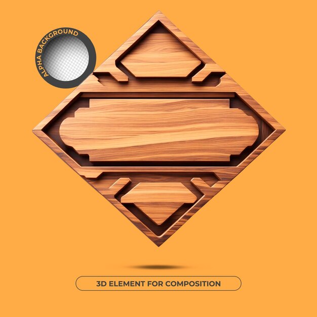 ELEMENTO 3D BASE DE TEXTO PARA COMPOSICIÓN