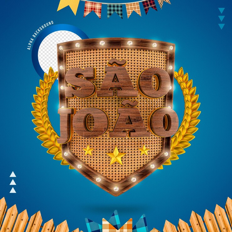 PSD elemento 3d brasil fest en renderizado 3d