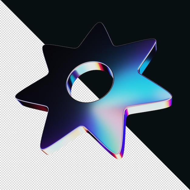 Elemento 3D de efecto cromo para impresión o web