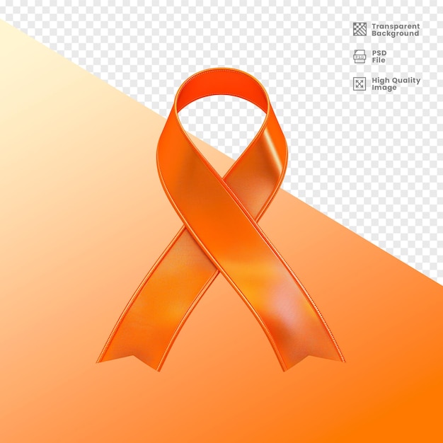 PSD elemento 3d fita contra cáncer laranja 3d element larange ribon anticancer (ribão anti-câncer em cor laranja)