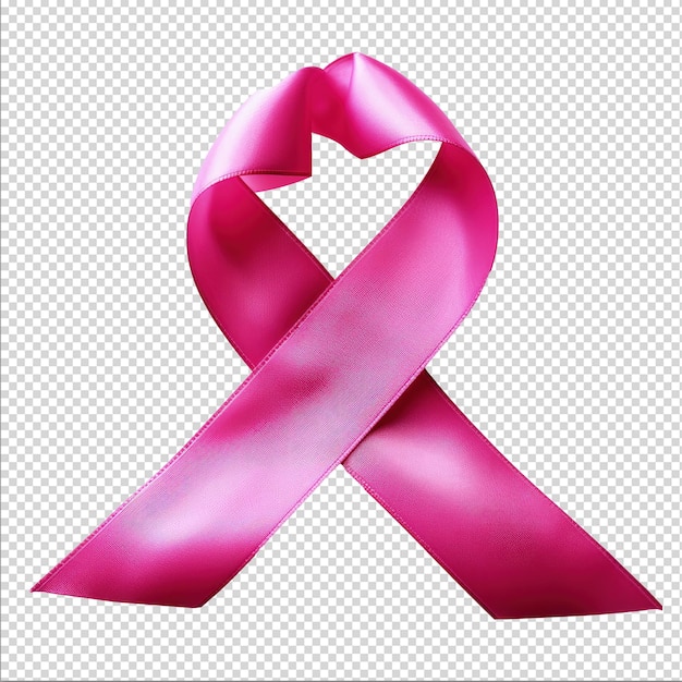 PSD elemento 3d laco rosa mes de prevencao cancer de mama para composicao sem fundo png