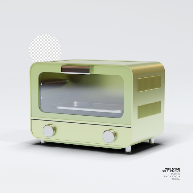 Elemento 3d mini horno