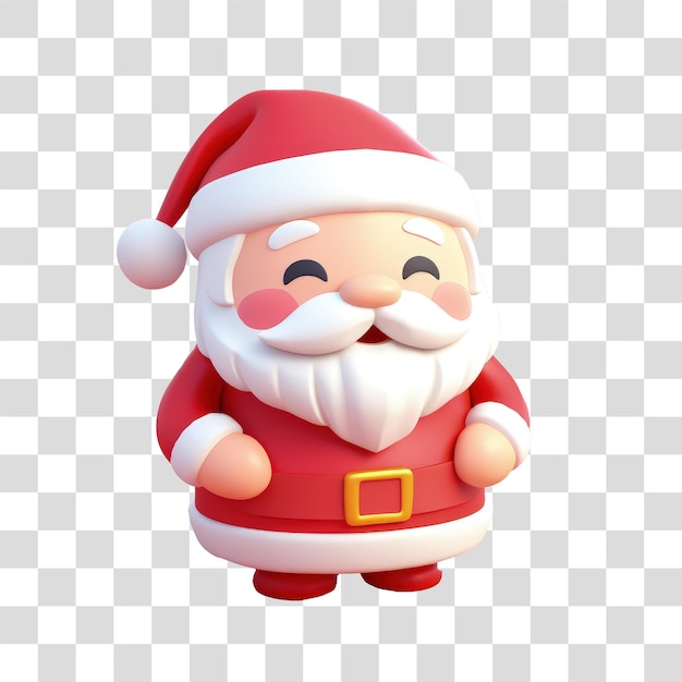 PSD elemento 3d papai noel natal para post png sin fondo