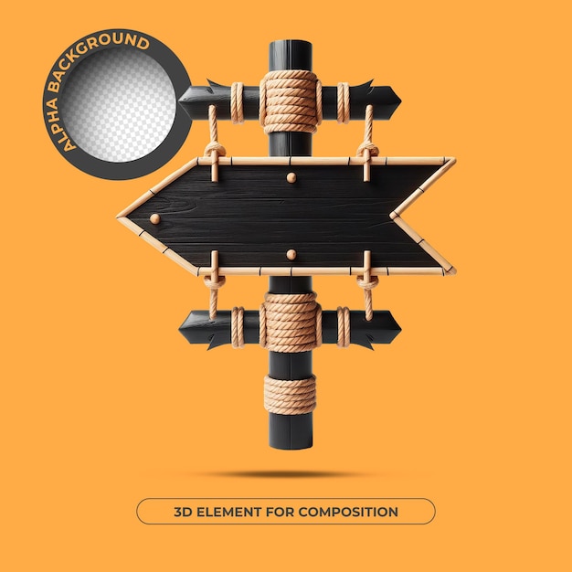 Elemento 3D para composição