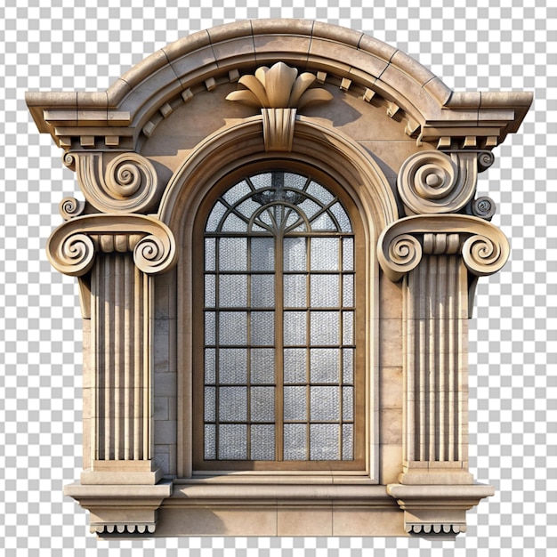 PSD elemento de arquitectura clásica de la ventana