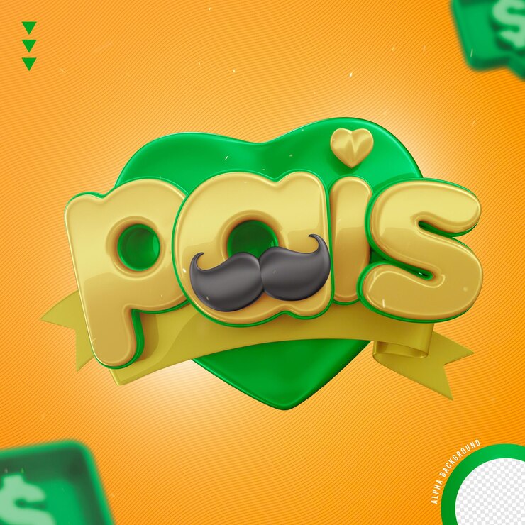PSD elemento para composición pais 3d render aislado