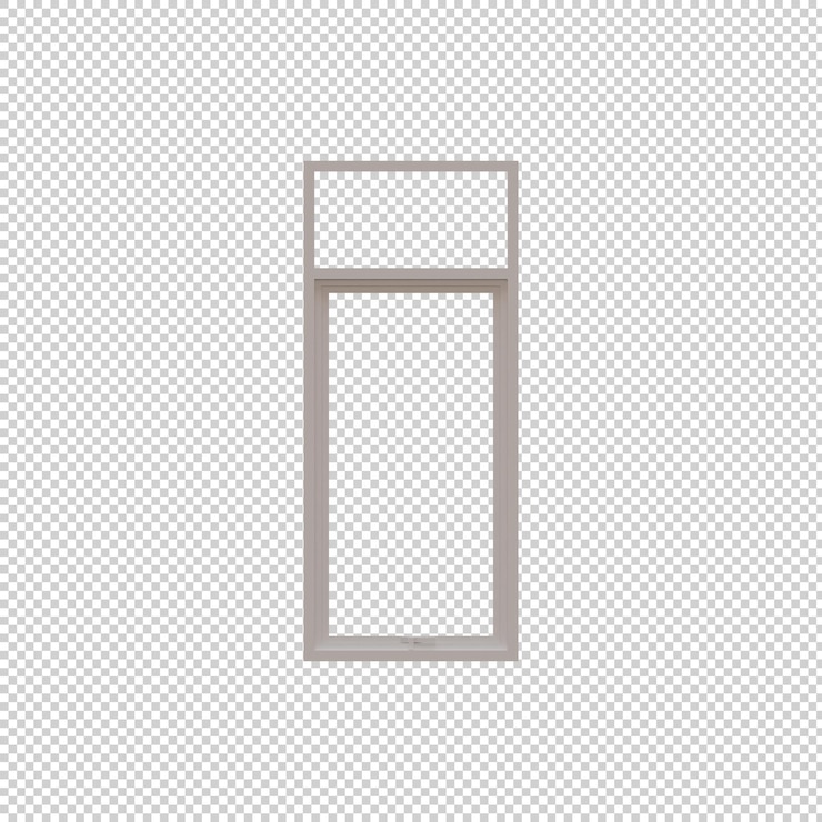 PSD elemento de design de renderização de janela 3d