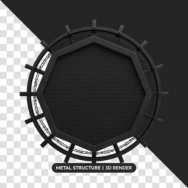 Elemento de estrutura metálica realista 3d