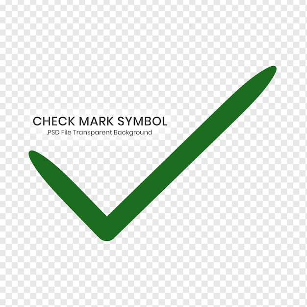 elemento de marca de verificação verde