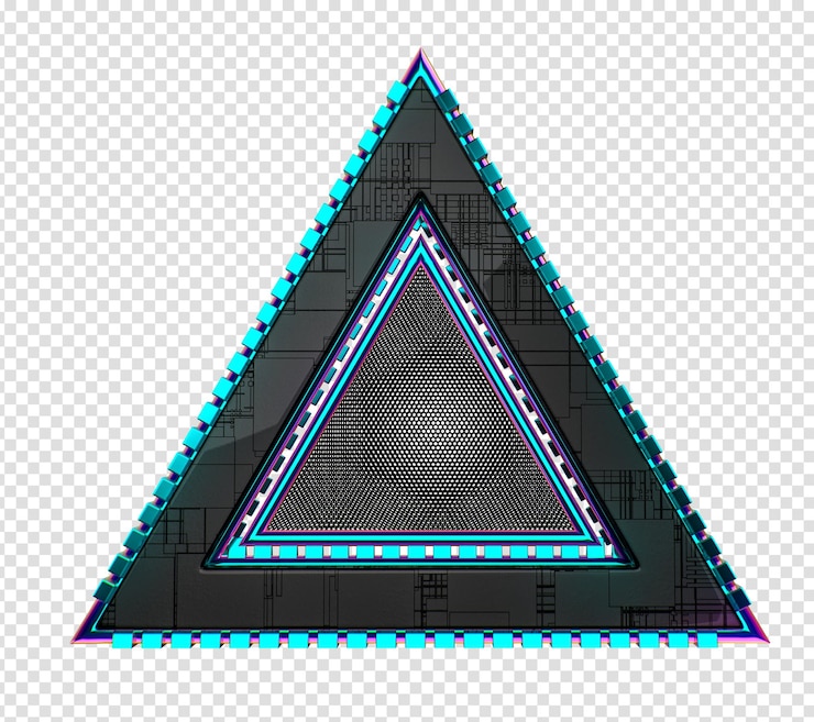PSD elemento de painel luminoso 3d para composição