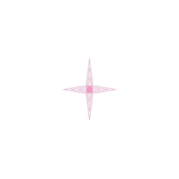 Elemento di linee astratte rosa