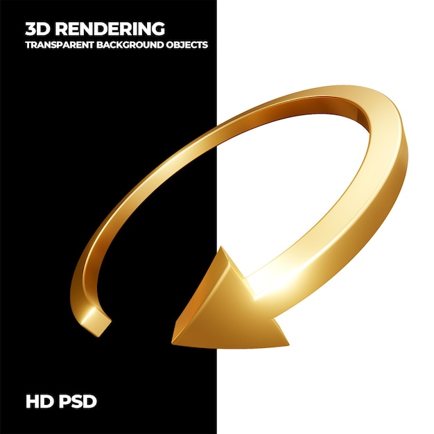 Elemento di sfondo trasparente con freccia tecnica di rendering 3D