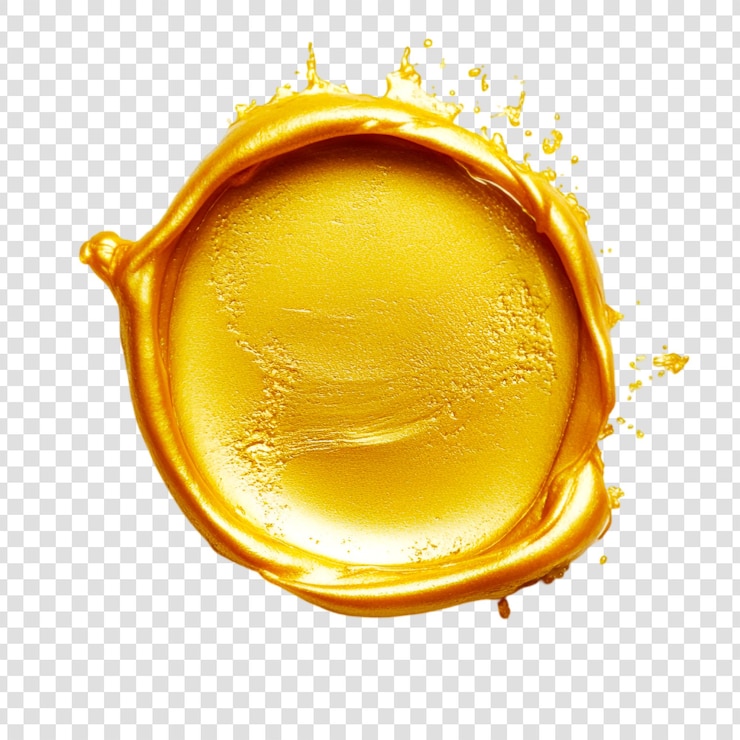 PSD el elemento de diseño golden seal wax splash luxury branding