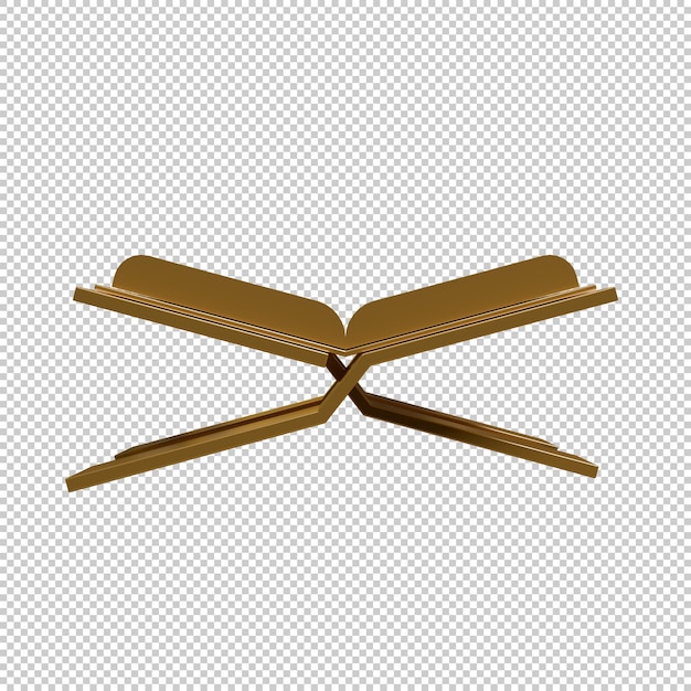 Elemento de diseño de renderización 3D del Corán