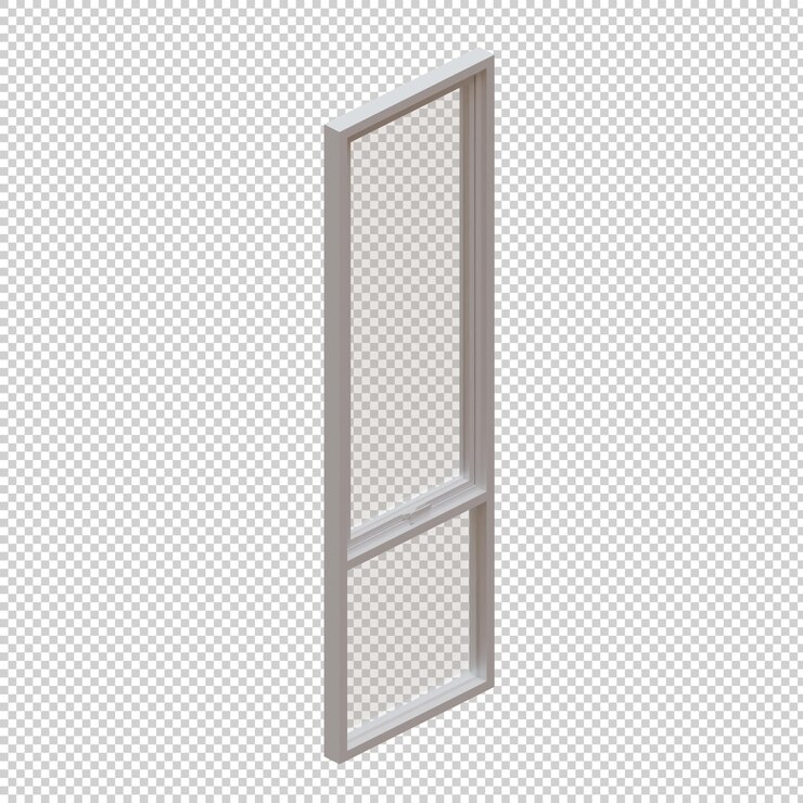 PSD elemento de diseño de renderización de ventana 3d