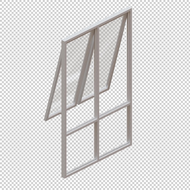 Elemento de diseño de renderización de ventana 3D