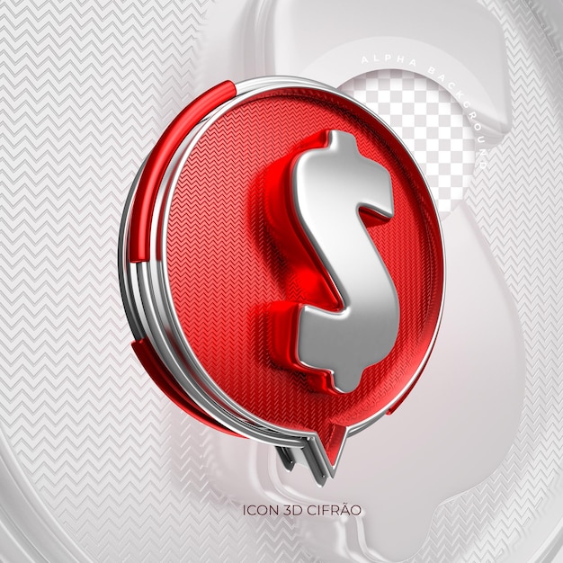 ELEMENTO DÓLAR 3D PARA COMPOSICIÓN