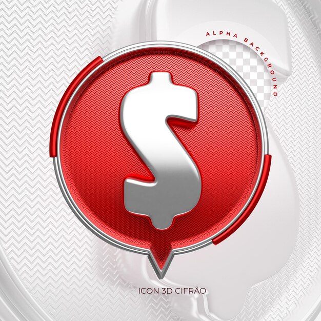 ELEMENTO DÓLAR 3D PARA COMPOSICIÓN