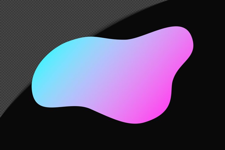 PSD elemento gradiente di forma astratta con design psd modello a colori vivaci