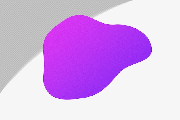 Elemento de gradiente de forma abstracta con plantilla de color png de diseño psd